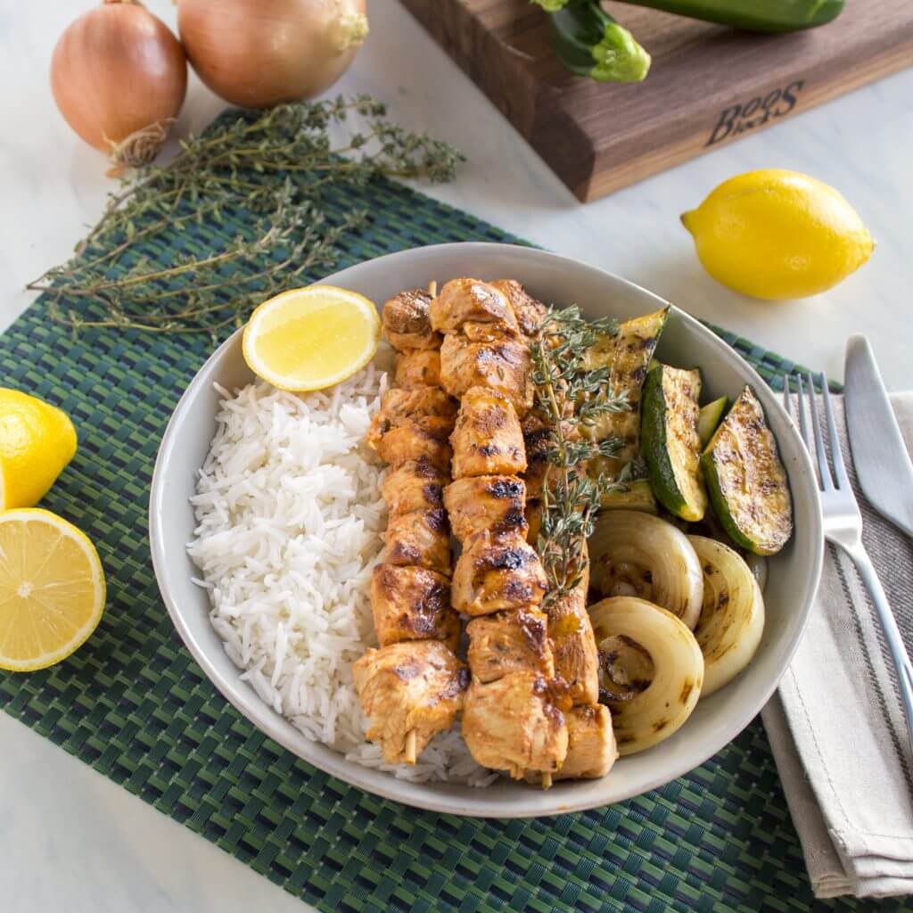 Shish Tawook (or Shish Taouk) with Royal<sup>®</sup> Basmati Rice