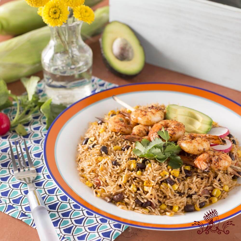 Mexican Style Royal<sup>®</sup> Basmati Rice with Grilled Shrimp