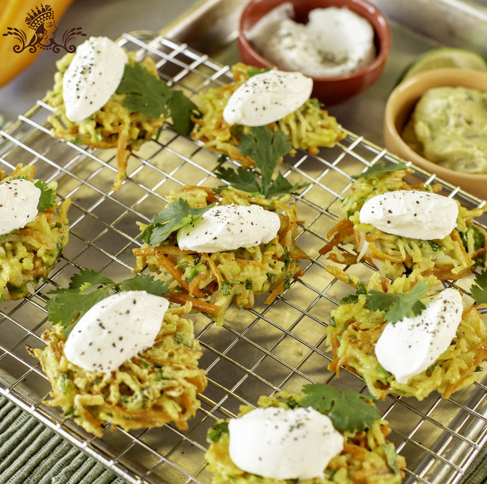 Carrot, Coriander and Royal<sup>®</sup> Basmati Rice Fritters