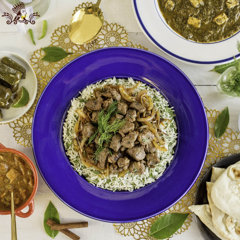 Summer Lamb and Dill Biryani