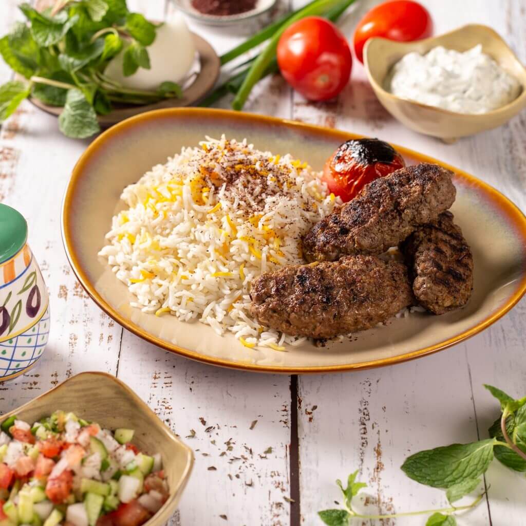 Stovetop Lamb Kabob & Persian Rice