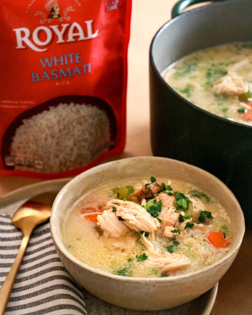 Easy Creamy Chicken & Rice Soup
