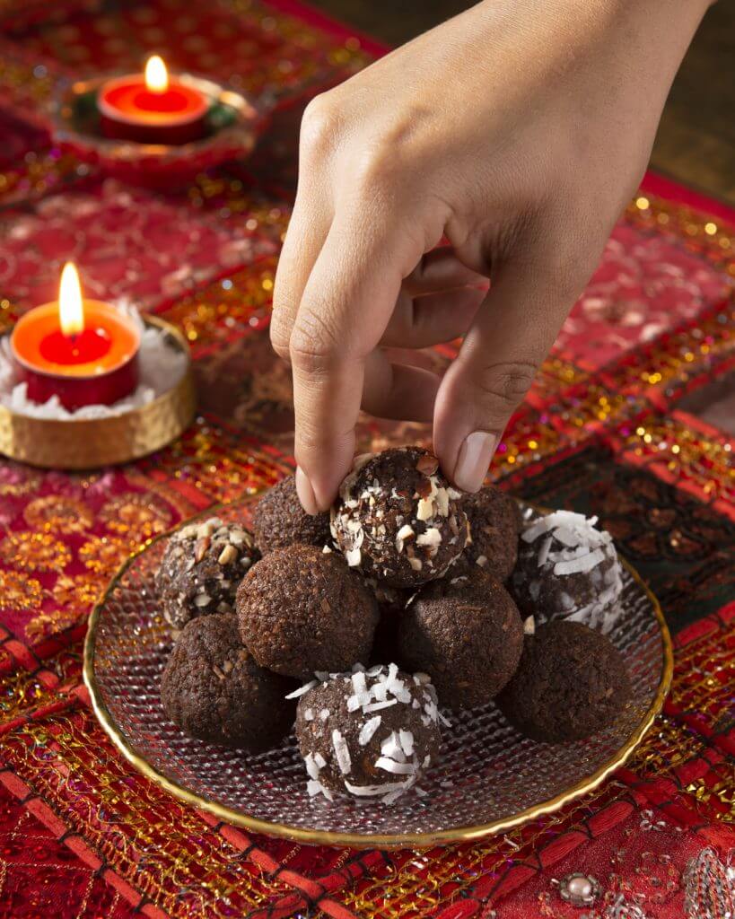 Chocolate Hazelnut Ladoo Balls
