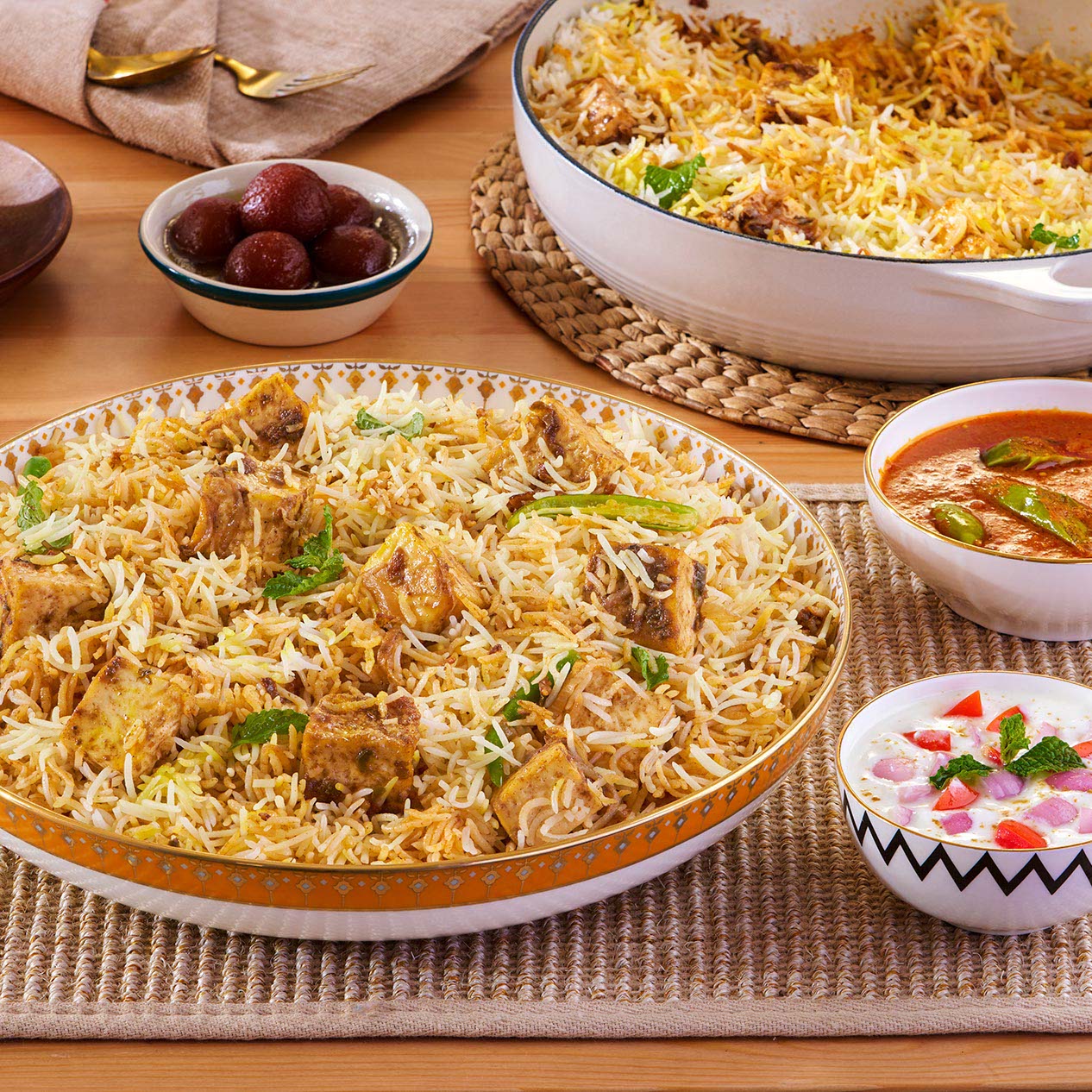 Hyderabadi Paneer Biryani