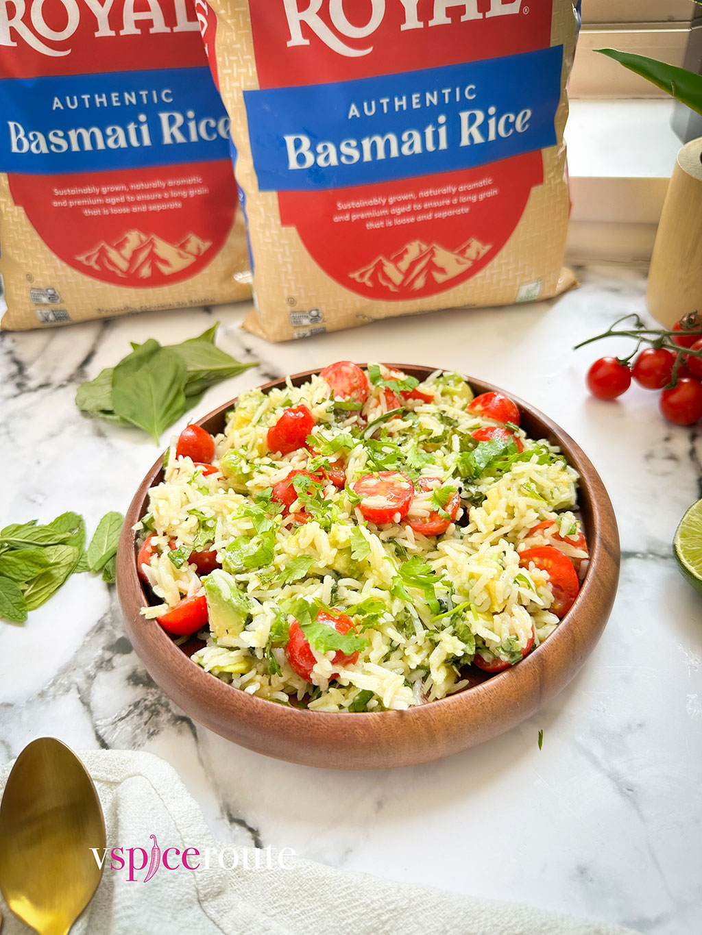 Herbed Avocado Rice Salad