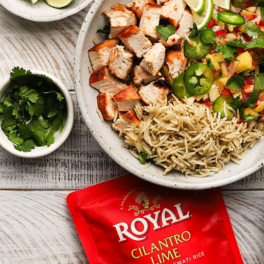 Pineapple Chicken Basmati Rice Bowls