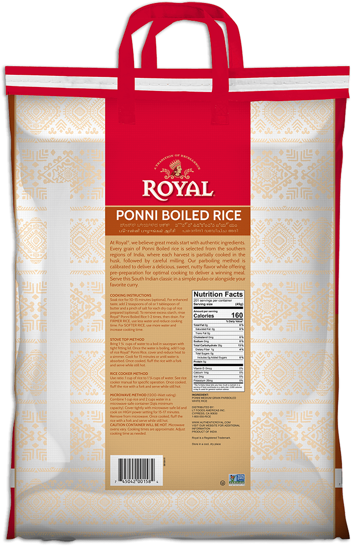 Ponni Raw boiled