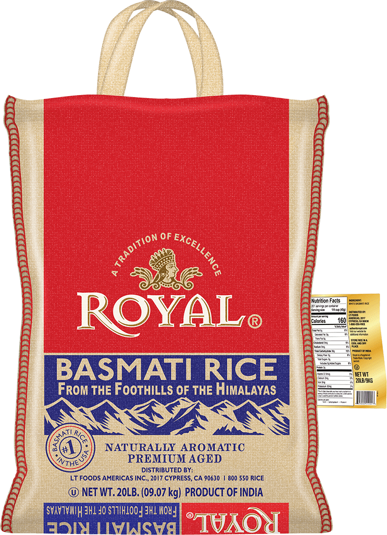 Royal Basmati Rice 20lb back