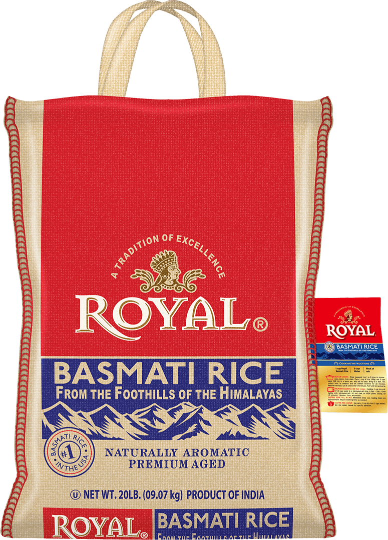 Royal Basmati Rice 20lb front