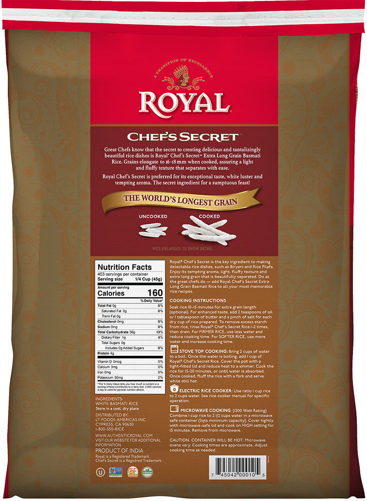Royal Chef Secret 40lb Back