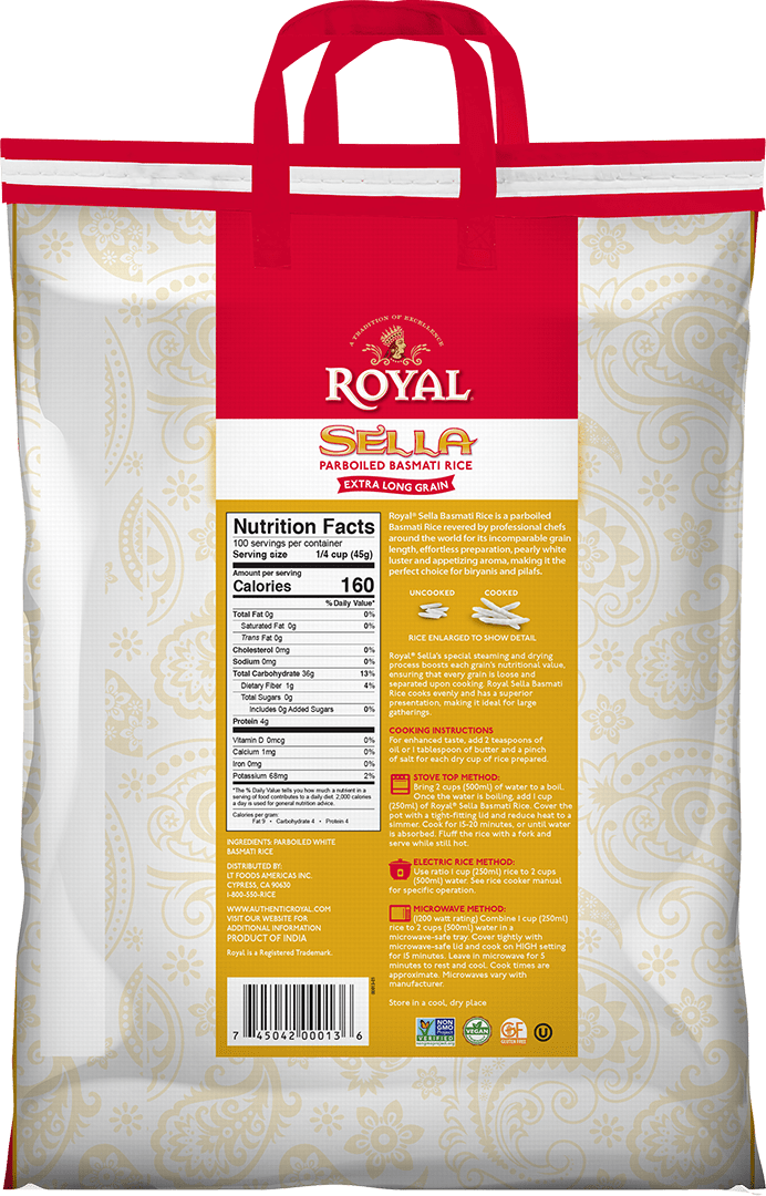 Royal Sella 10 lb back