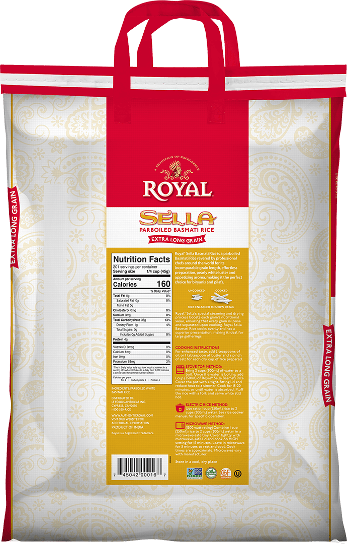 Royal Sella 20lb back