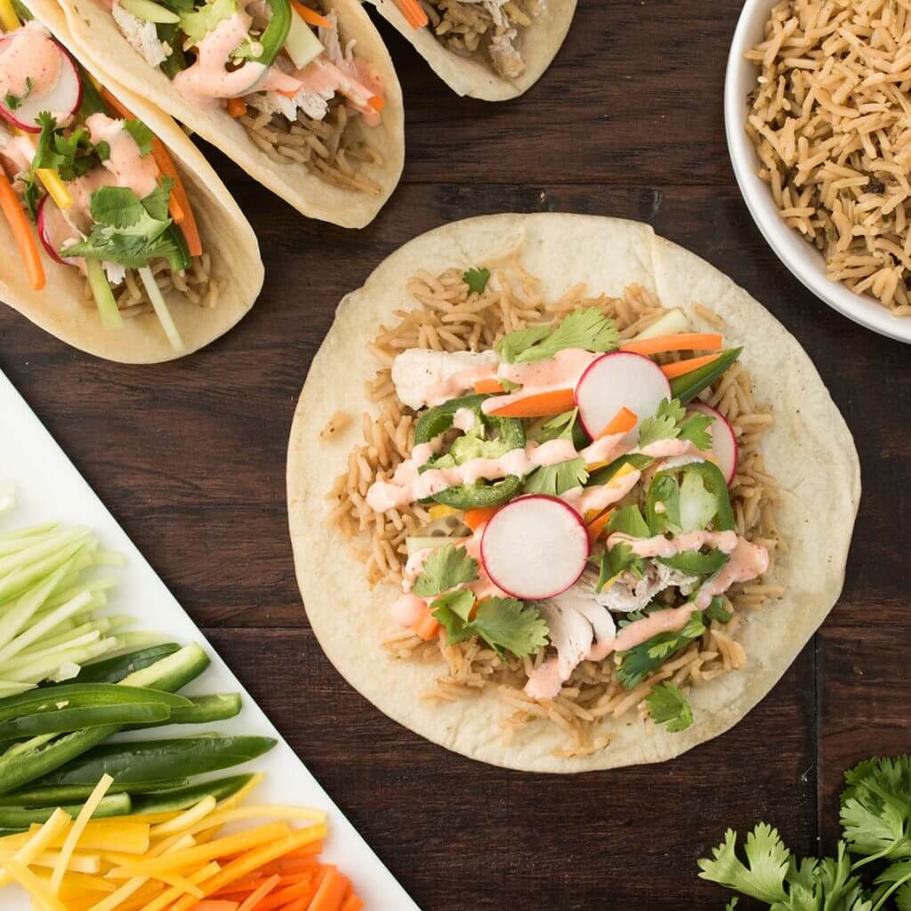 Asian Chicken Tacos