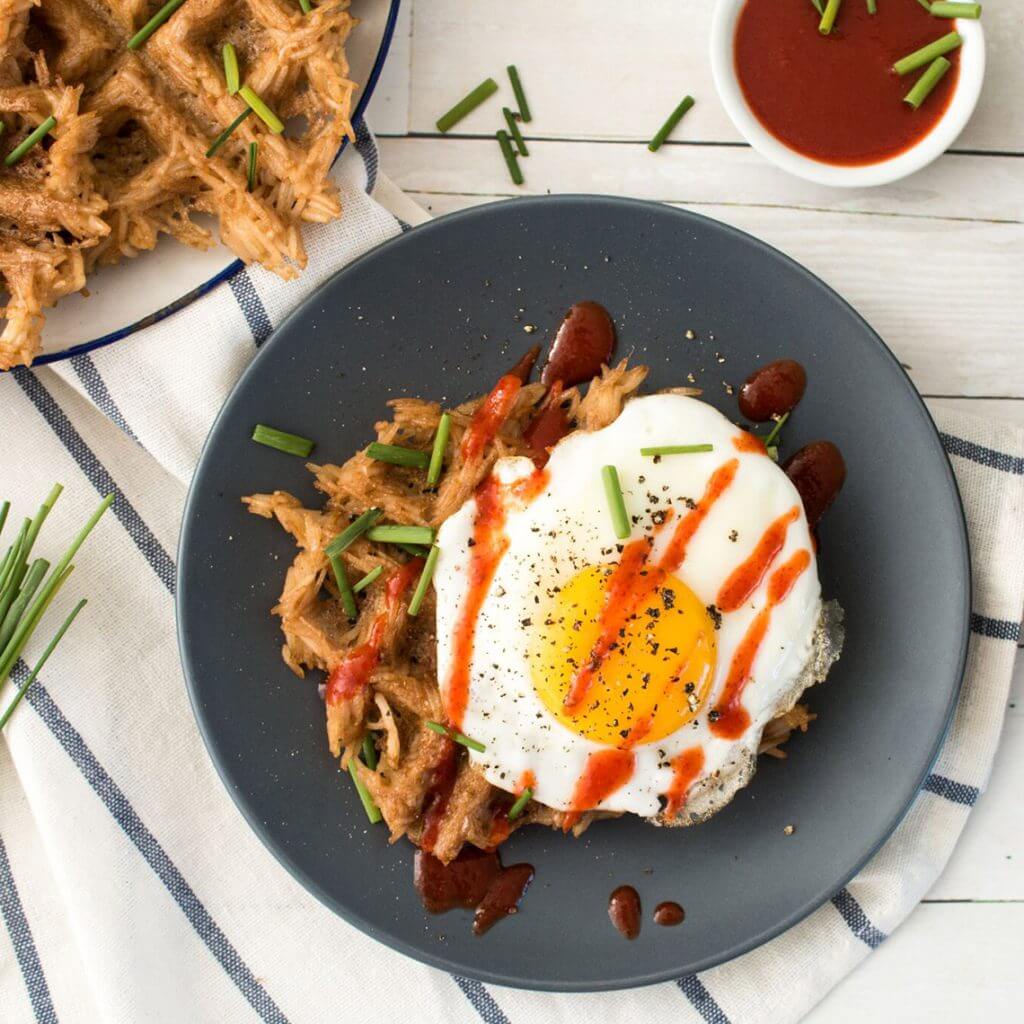 Fried Rice Waffles