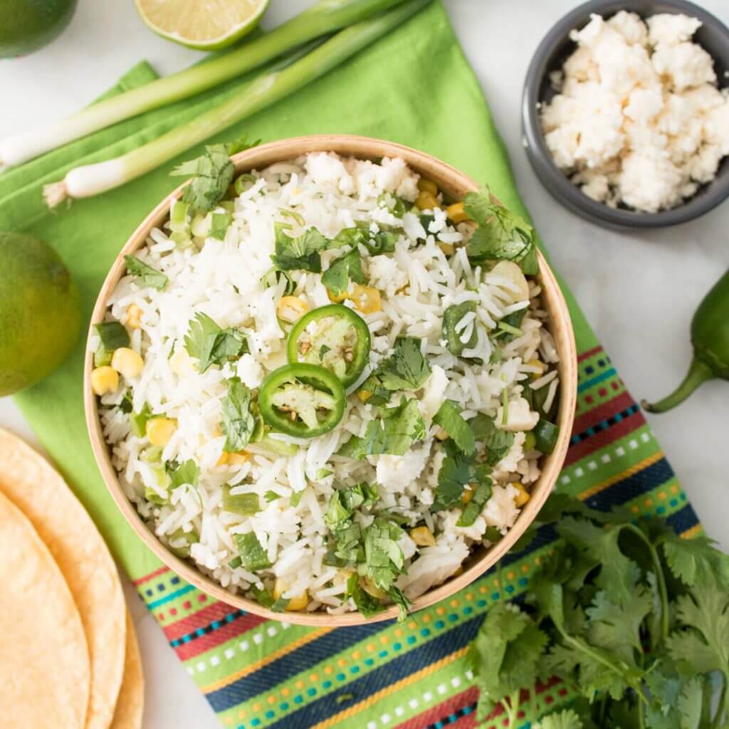 Corn and Poblano Mexican Rice