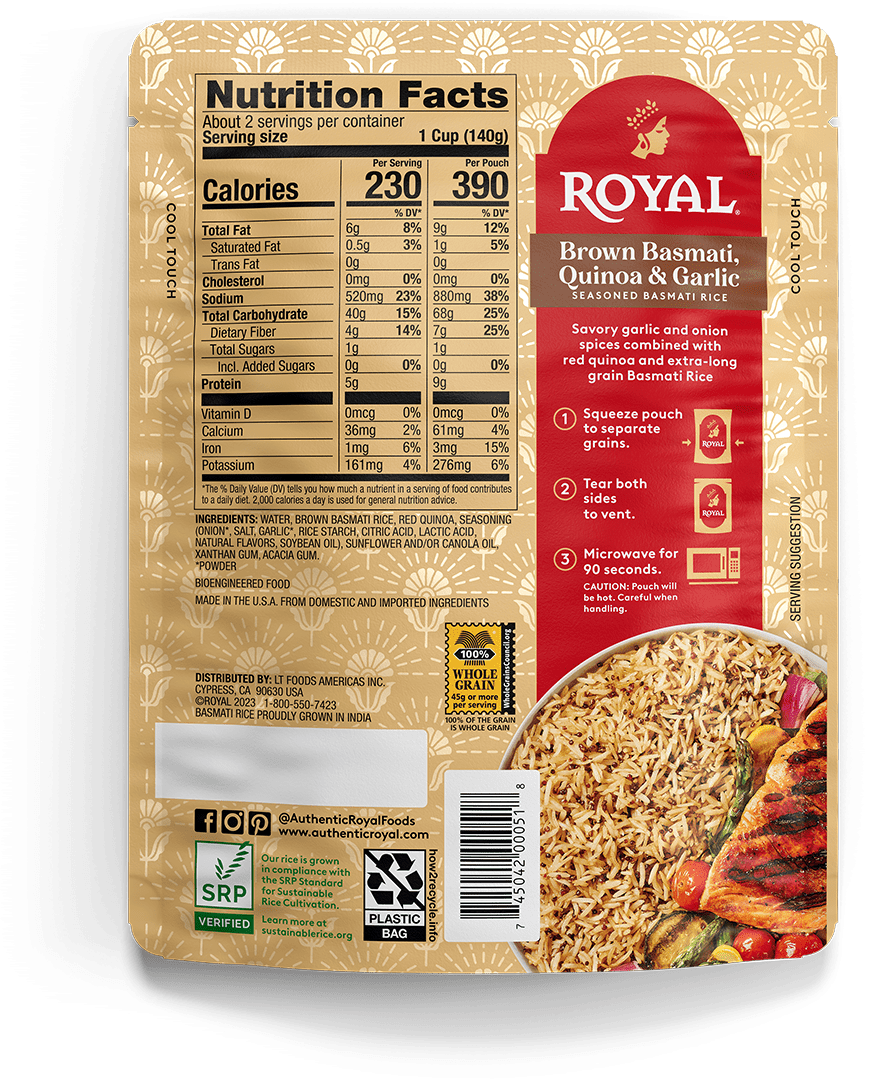Brown Basmati, Quinoa & Garlic