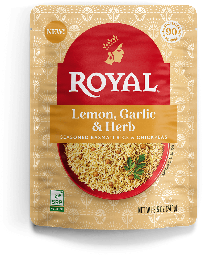 Lemon, Garlic & Herb Seasoned Basmati Rice & Chickpeas