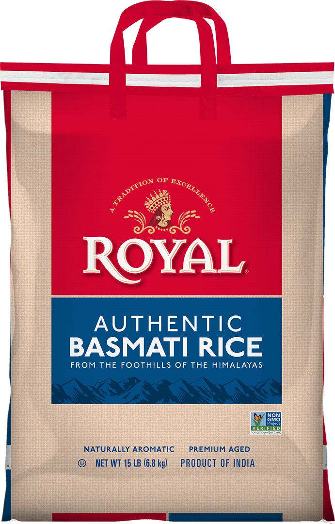 White Basmati 15 lb front