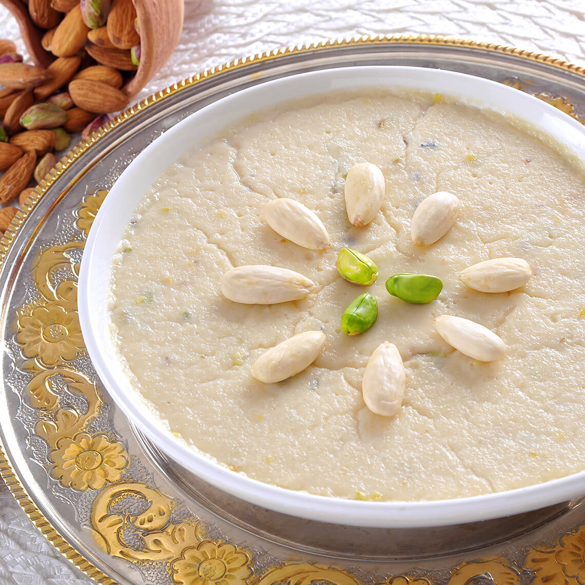 Almond and Rice Phirnee