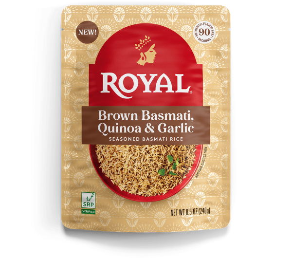Brown Basmati, Quinoa & Garlic Seasoned Basmati Rice