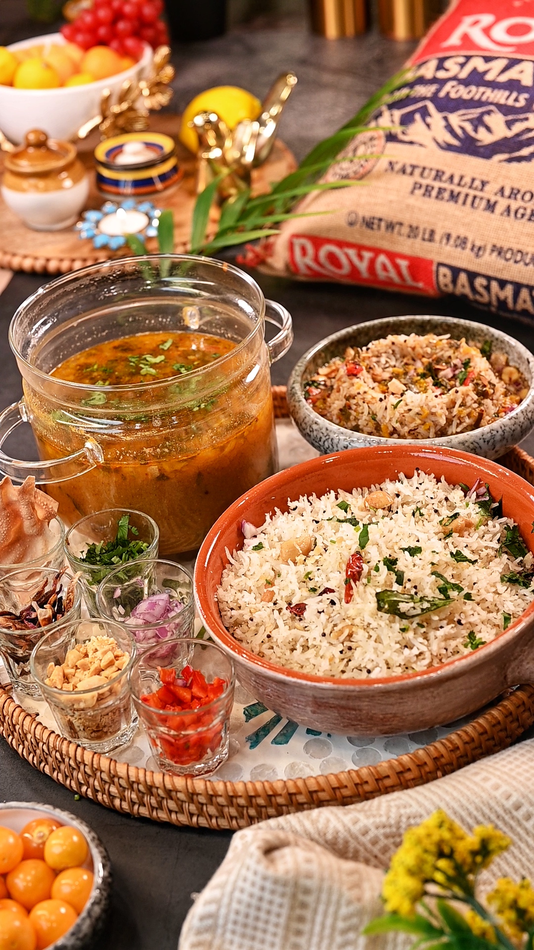 Amla Tomato Rasam with Coconut Rice