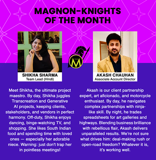 Magnon knights of the month